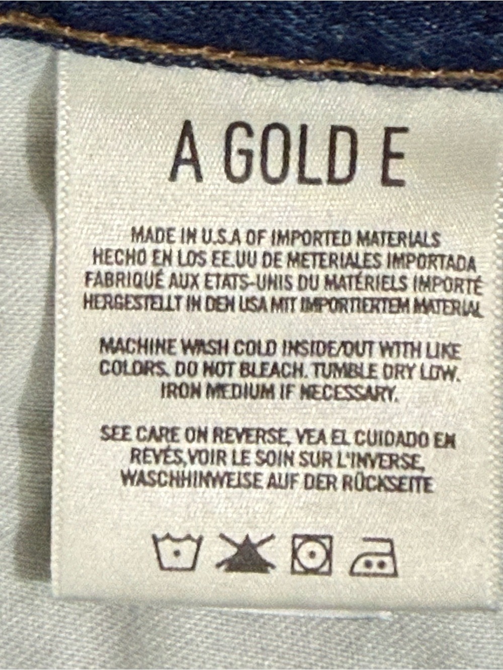 AGOLDE x Amour Vert High Rise Straight Leg Jeans Organic Cotton USA 24 - Picture 7 of 14